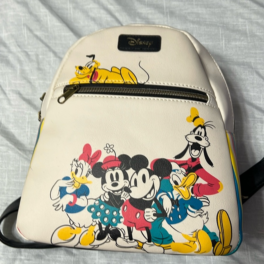 Disney Cream Backpack with Classic Characters